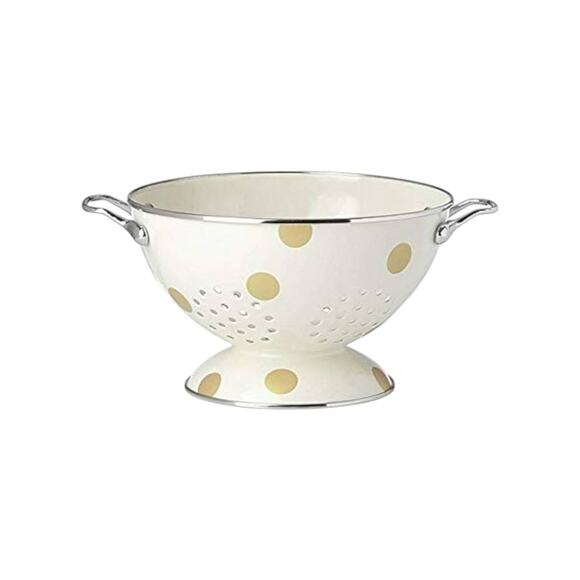 KATE SPADE New York All in Good Taste Deco Dot Colander Strainer by Lenox - Picture 1 of 8
